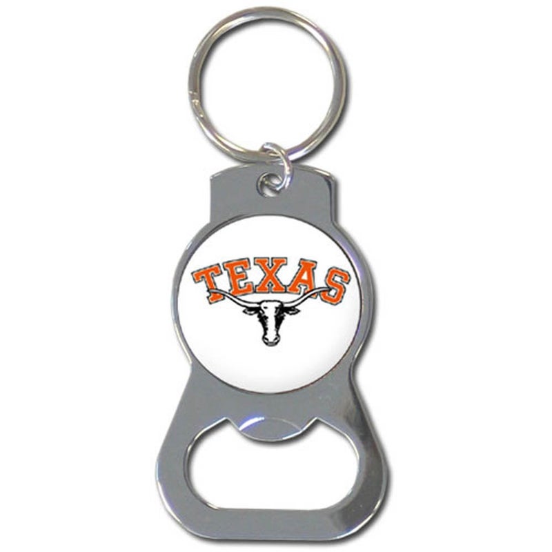 NCAA Siskiyou Sports Fan Shop Texas Longhorns Bottle Opener Key Chain One Size Team Color, Black